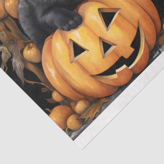 Halloween Katten Collage 1 Decoupage Papier (Detail)