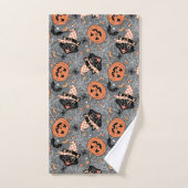  Halloween katten en pompoenen Bad Handdoek (Handdoek)