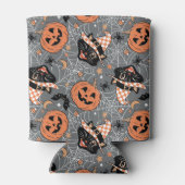  Halloween katten en pompoenen Blikjeskoeler (Achterkant)