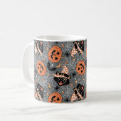  Halloween katten en pompoenen Koffiemok (Voorkant links)