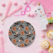 Halloween katten en pompoenen Papieren Bordje (Feest)