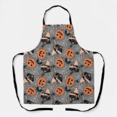 Halloween katten en pompoenen Schort (Voorkant)