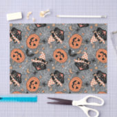  Halloween katten en pompoenen Tissuepapier (Craft)