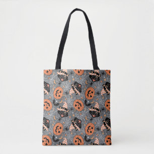 Halloween katten en pompoenen Tote Bag