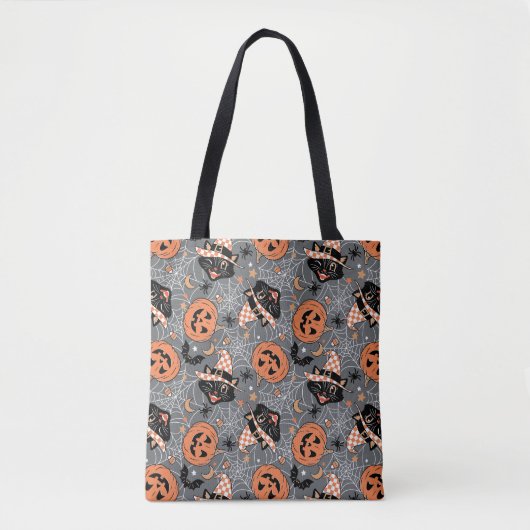  Halloween katten en pompoenen Tote Bag (Voorkant)