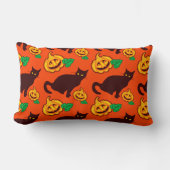 Halloween katten en pompoenen. Tweezijdig ontwerp Kussen (Voorkant)