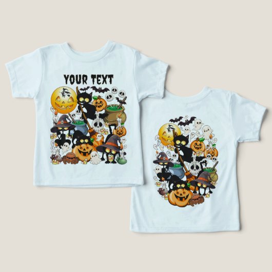 Halloween Katten Grappige Feest (Ontwerp Voorkant & Achterkant)