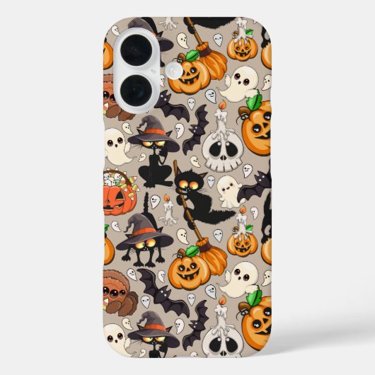 Halloween Katten Grappige Feest Case-Mate iPhone Case (Achterkant)