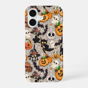 Halloween Katten Grappige Feest iPhone 16 Hoesje
