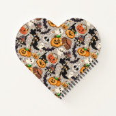 Halloween Katten Grappige Feest Notitieboek (Achterkant)