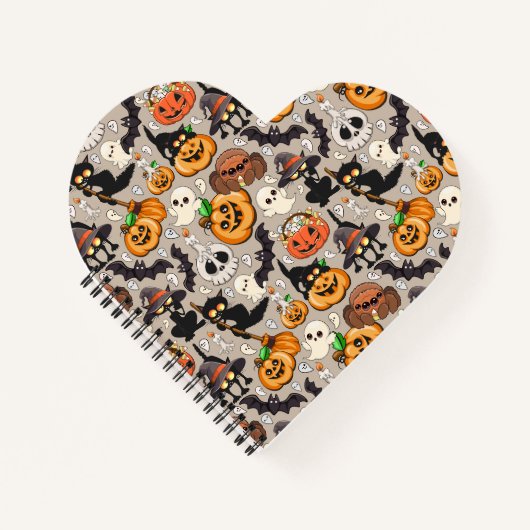 Halloween Katten Grappige Feest Notitieboek (Voorkant)