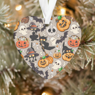 Halloween Katten Grappige Feest Ornament