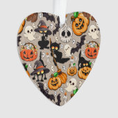 Halloween Katten Grappige Feest Ornament (voorkant)