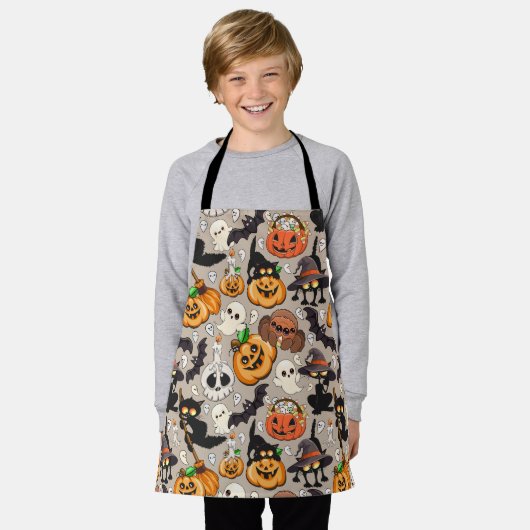 Halloween Katten Grappige Feest Schort (Gedragen)
