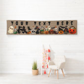 Halloween Katten Grappige Feest Spandoek (Insitu)