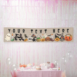 Halloween Katten Grappige Feest Spandoek