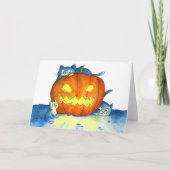 Halloween Katten Groet  Kaart (Voorkant)
