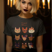 Halloween katten in kostuum Tri-Blend shirt