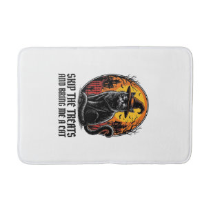 Halloween Katten Shirt Vintage Gravure Griezelen Z Badmat