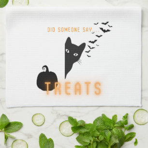 Halloween Katten Snacks Theedoek