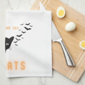 Halloween Katten Snacks Theedoek (Quarter Fold)