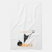 Halloween Katten Snacks Theedoek (Verticaal)