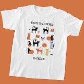 Halloween Katten Spooky gepersonaliseerd T-shirt