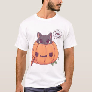 halloween katten t-shirt