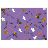 Halloween Katten, Vleermuizen en Geesten Katoenen Tafelkleed (Voorkant (Horizontaal))