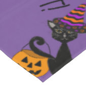 Halloween Katten, Vleermuizen en Geesten Katoenen Tafelkleed (Gekanteld)