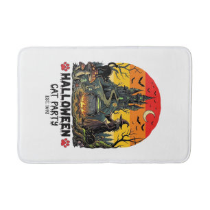 Halloween Kattenfeest Heks Ketel Zwarte Katten Ver Badmat
