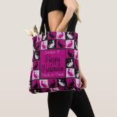 Halloween-kattenmozaïek Tote Bag (Dichtbij)