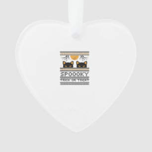 Halloween-Kattenogen Spooky Trick or Treat Trendy Ornament