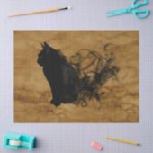 halloween kattenpapier tissuepapier (Craft)