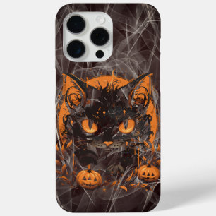 Halloween kattenpompoenen iPhone 15 pro max hoesje