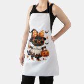 Halloween Kawaii Cat – Heksenkat met pompoen en Schort (Insitu)