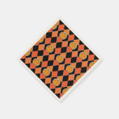 Halloween Kawaii Jack-o-lantern Argyle Servet (Hoek)