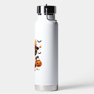 Halloween Kawaii Kat � Heksenkat met Pompoen en Waterfles