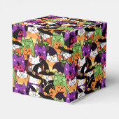 Halloween Kawaii kattenpatroon Bedankdoosjes (Achterkant)