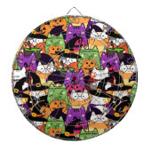 Halloween Kawaii kattenpatroon Dartbord (Voorkant)