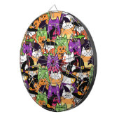 Halloween Kawaii kattenpatroon Dartbord (Voorkant Rechts)
