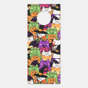 Halloween Kawaii kattenpatroon Deurhanger