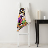 Halloween Kawaii kattenpatroon Sherpa Deken (In situ)