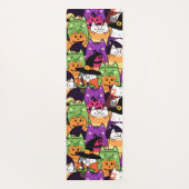Halloween Kawaii kattenpatroon Yogamat (Achterkant)