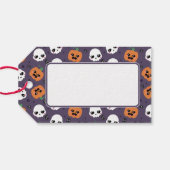 Halloween Kawaii Patroon Cadeaulabel (Achterkant Horizontaal)