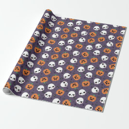 Halloween Kawaii Patroon Cadeaupapier
