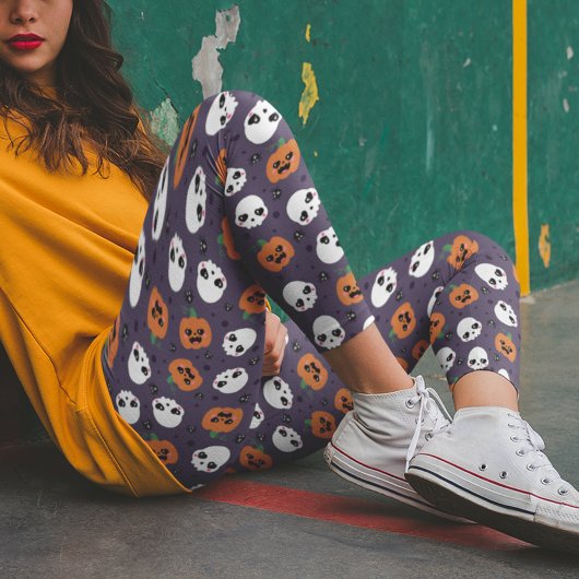 Halloween kawaii patroon leggings