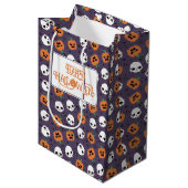 Halloween kawaii patroon medium cadeauzakje (Voorkant Gekanteld)