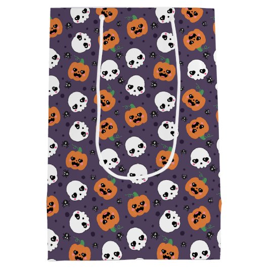 Halloween kawaii patroon medium cadeauzakje (Achterkant)