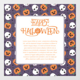 Halloween kawaii patroon raamsticker